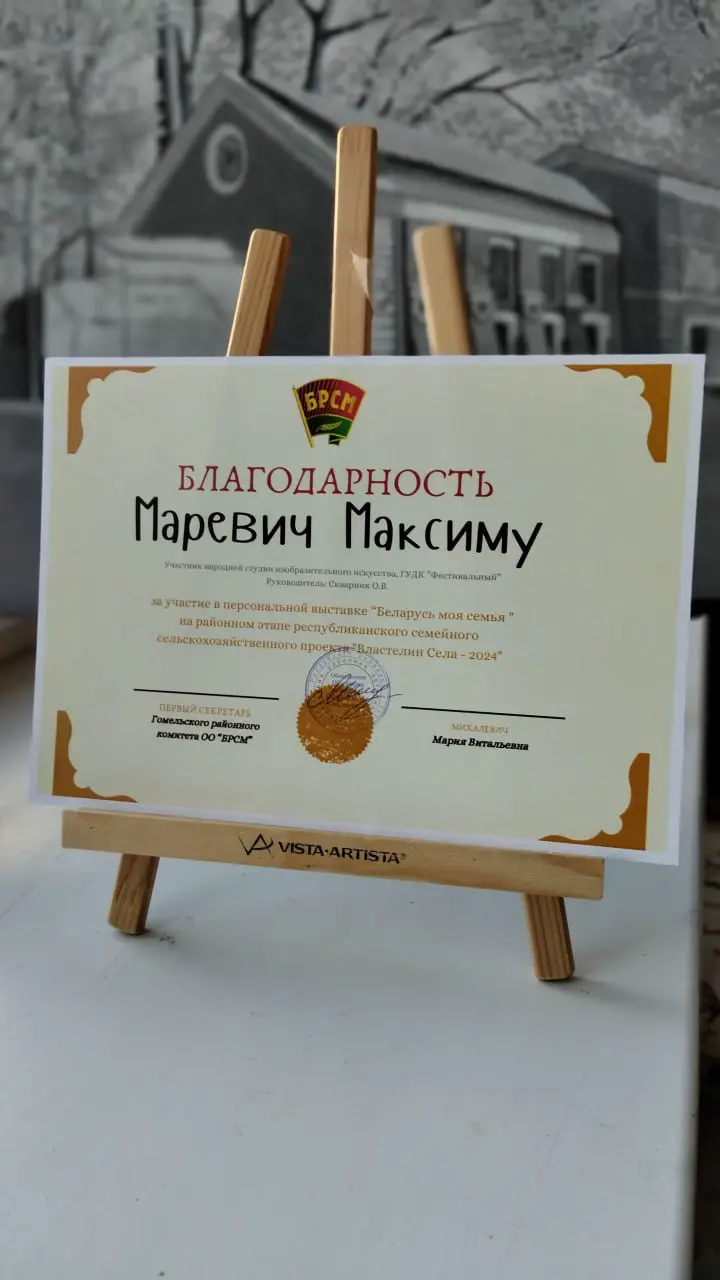 Награды учеников школы рисуй в Гомеле